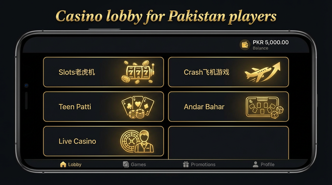 Lobby view of luckywinne777 for Pakistan users - 4